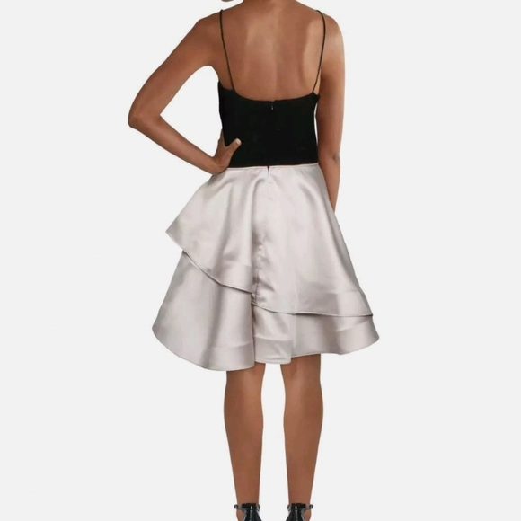 B&A by Betsy and Adam Womens Halter Mini Party Fit & Flare Dress NWTs Sz 12 - Picture 2 of 2